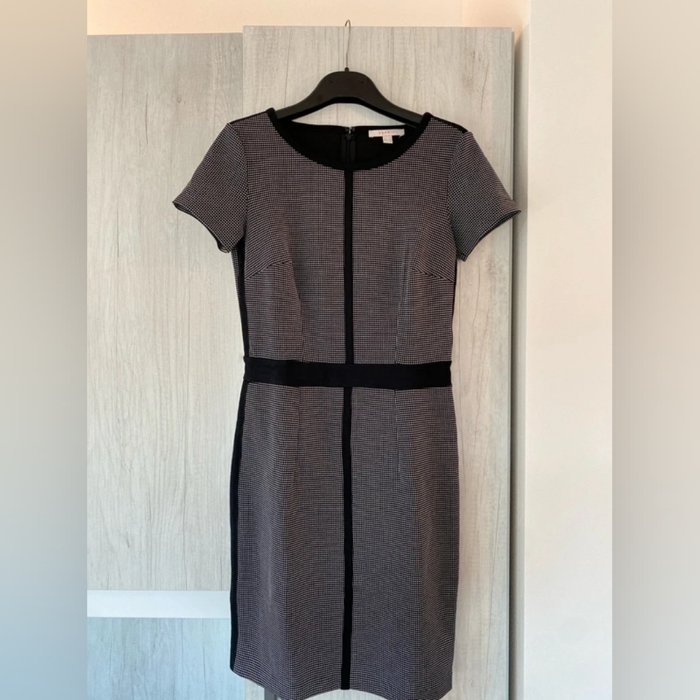 Esprit Black and Gray Midi Dress